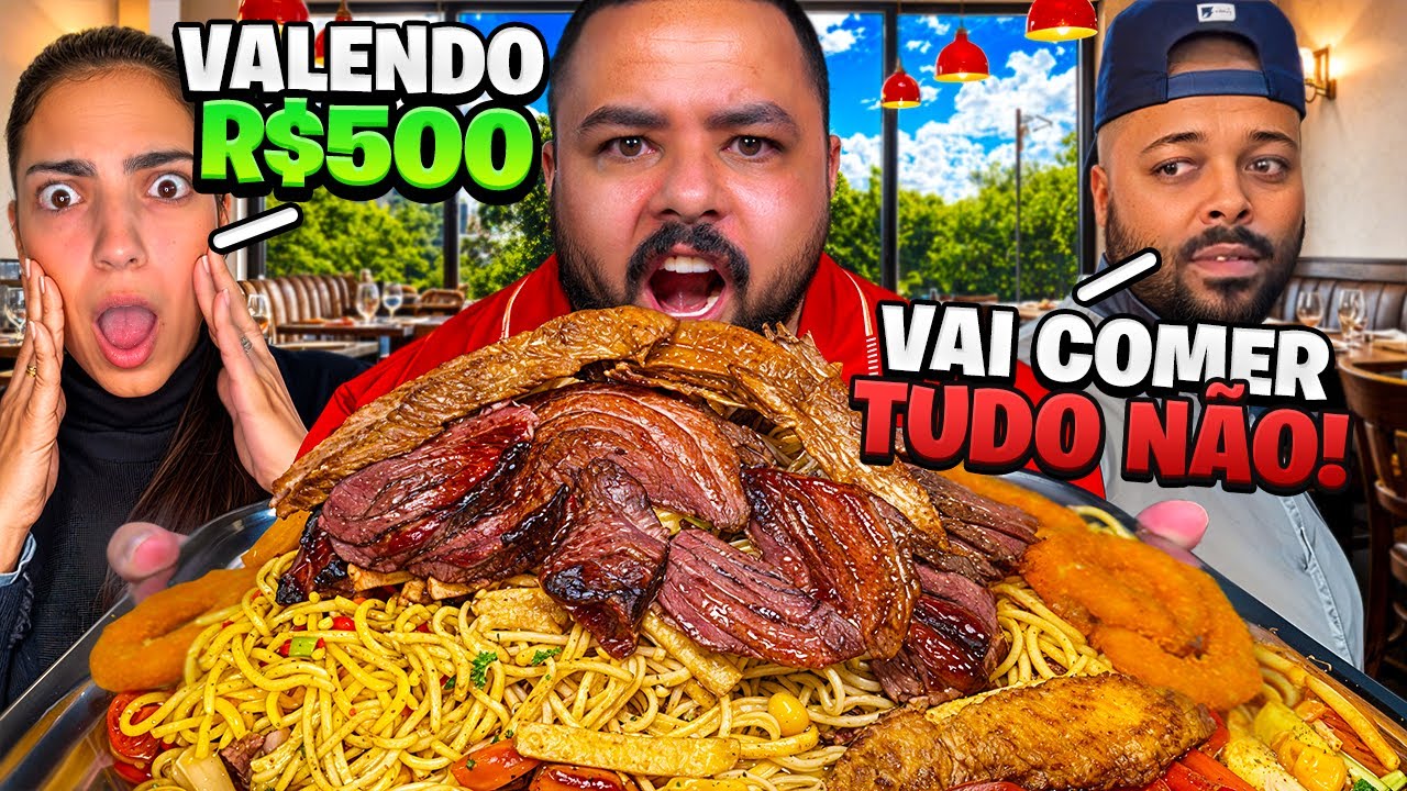 COMI MAIS DE 3KG E A DONA APOSTOU R$500,00💰 *No final ficou em choque!