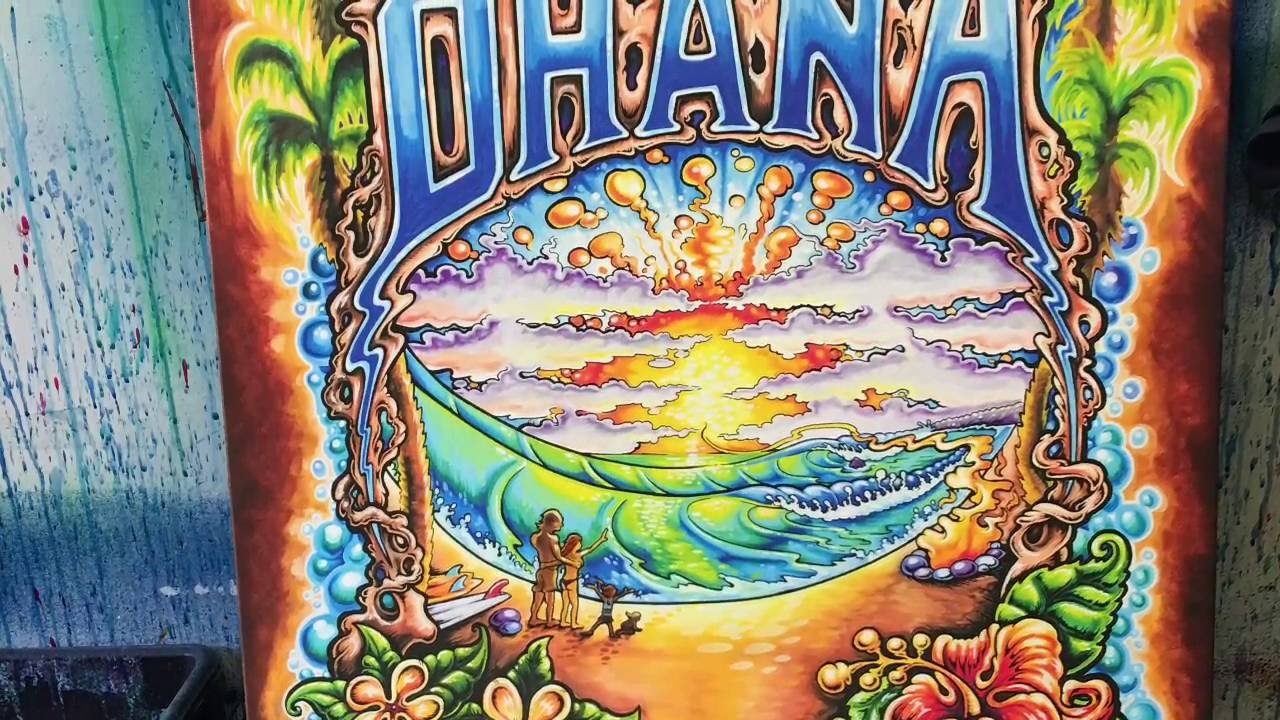 Embellishing OHANA Festival Art Print
