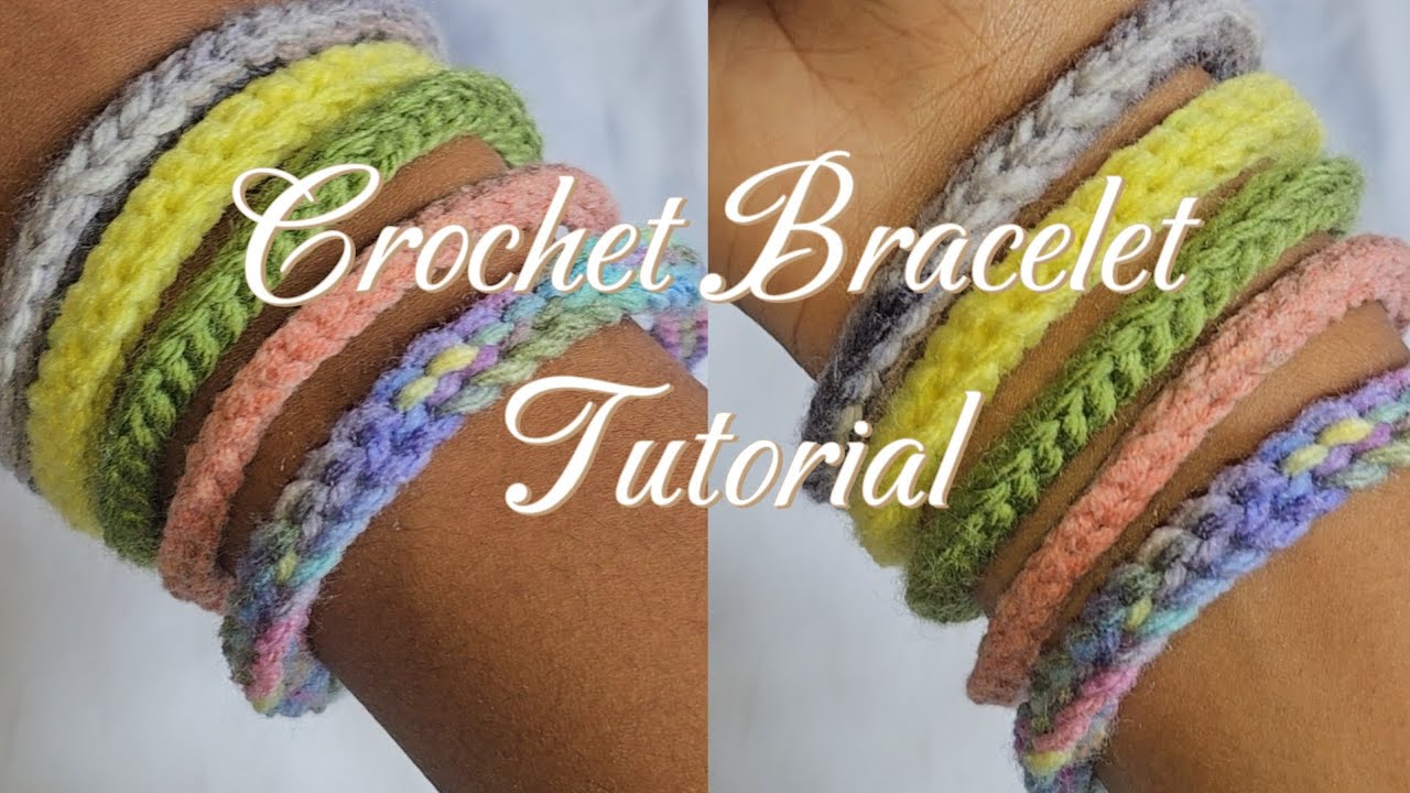 How to crochet a bracelet| Friendship bracelet| Scrap yarn project| Crochet tutorial|