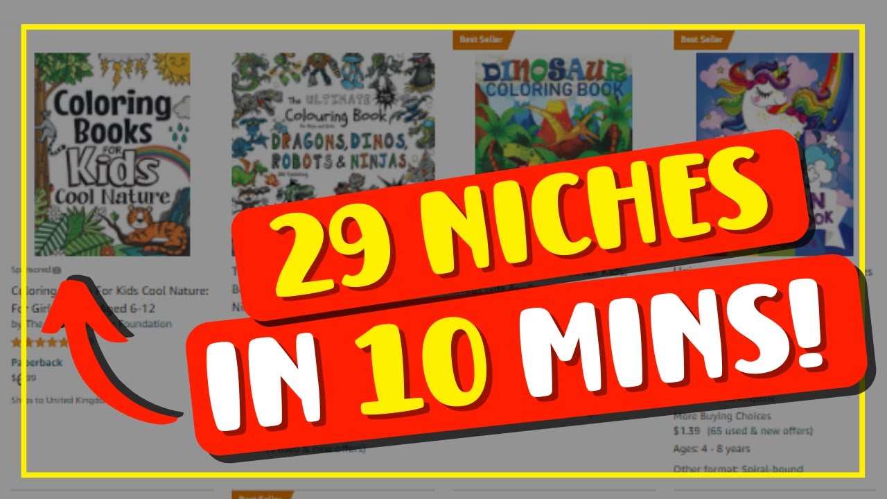 Fast & Easy KDP Niche Research: 29 Niches In 10 Minutes!