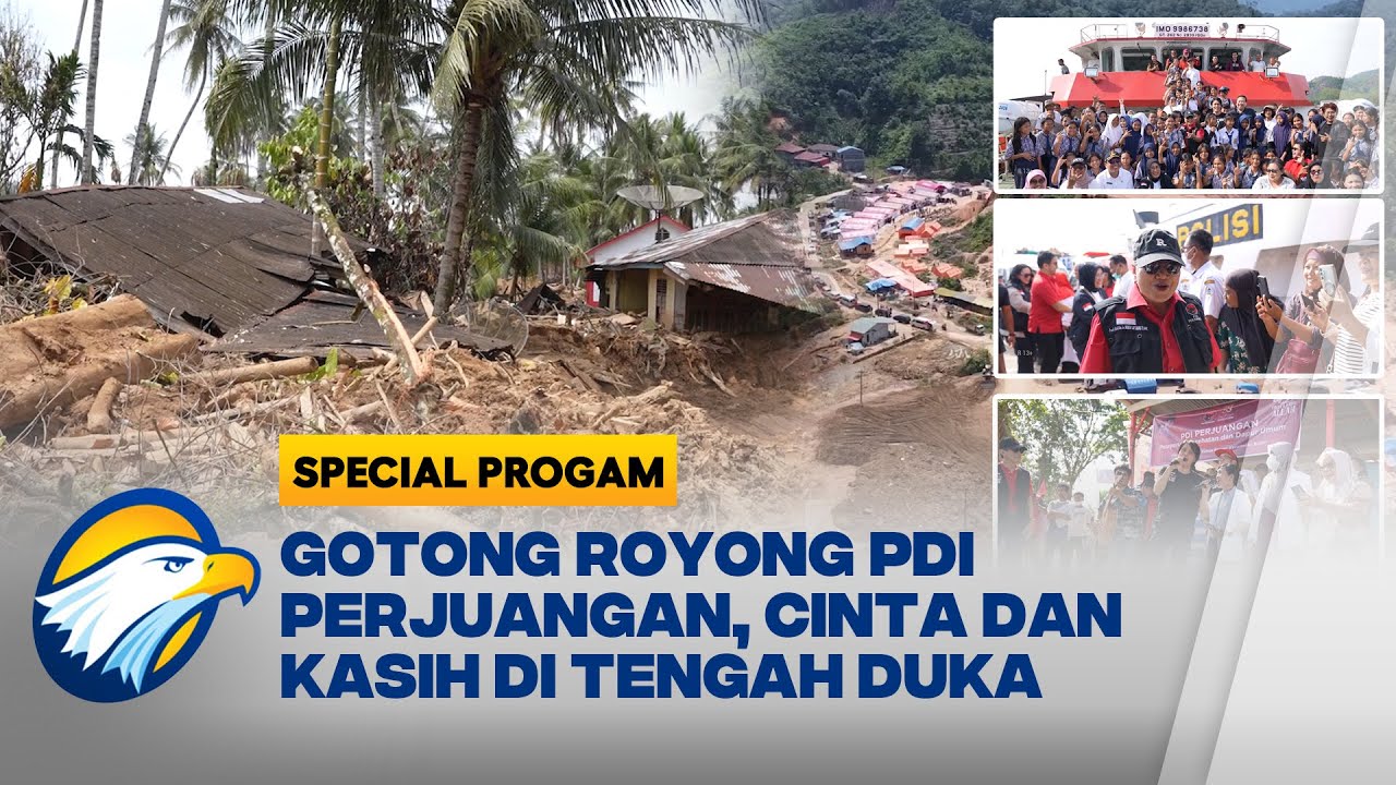 PDI Perjuangan Berbagi Kasih di Natal, Bersama Warga Terdampak Bencana