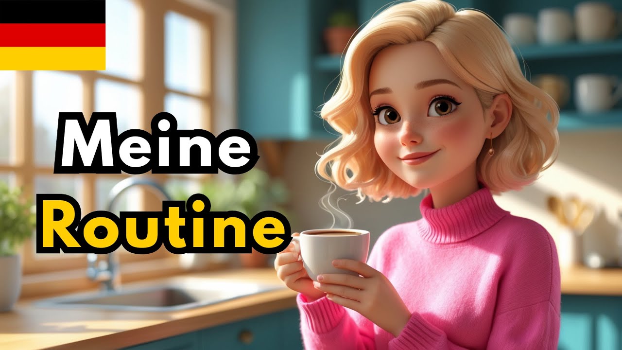 German A2 Story | MY MORNING ROUTINE | German Listening Practice