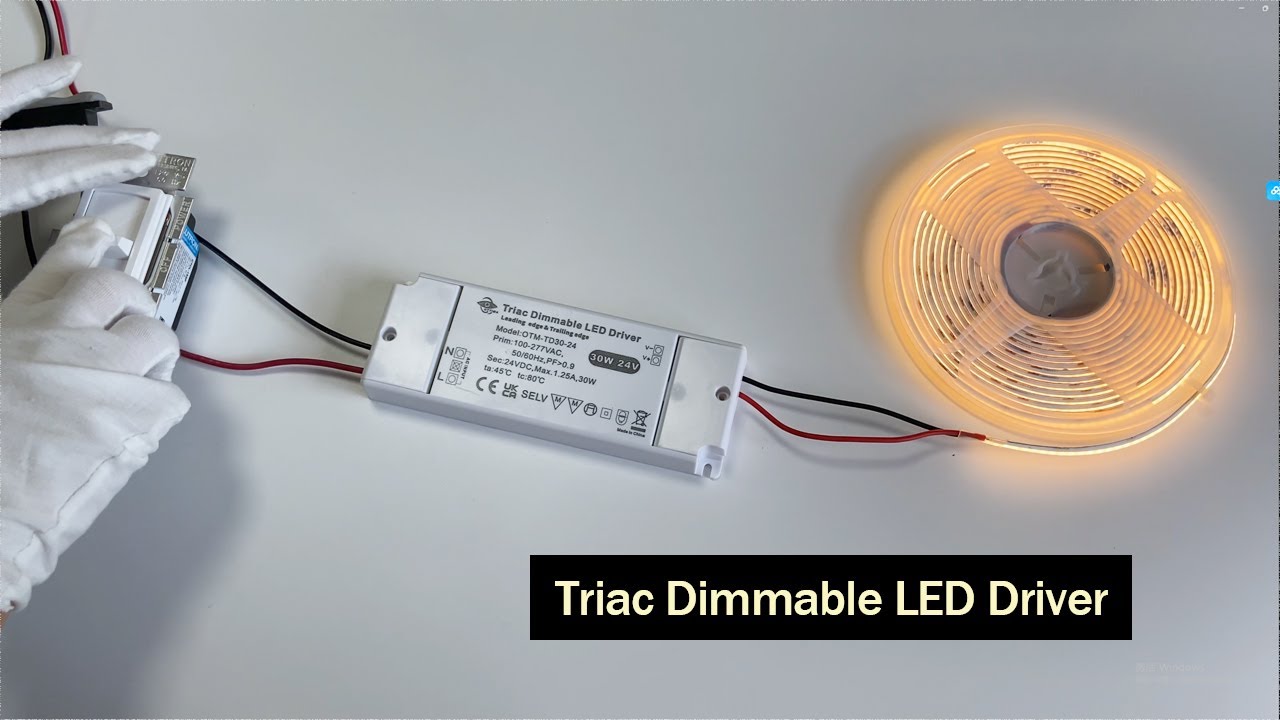 Easy to install Triac Dimmable LED Driver, lever loop in and out connector. #leddriver #electrical