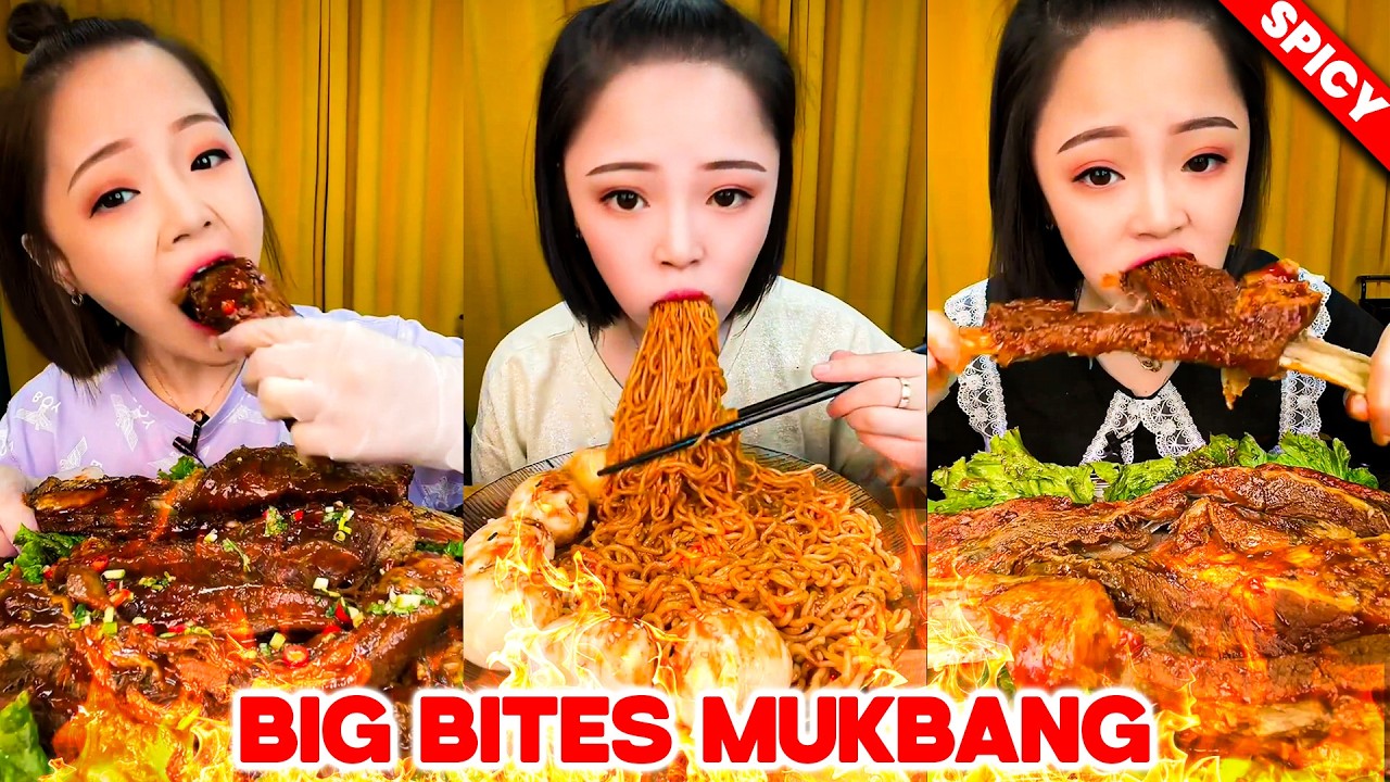 REAL MUKBANG :) SPICY PORK BELLY SOOTHING SOUNDS WHIEL ENJOING DELICIOUS FOOD | #ASMR #MUKBANG