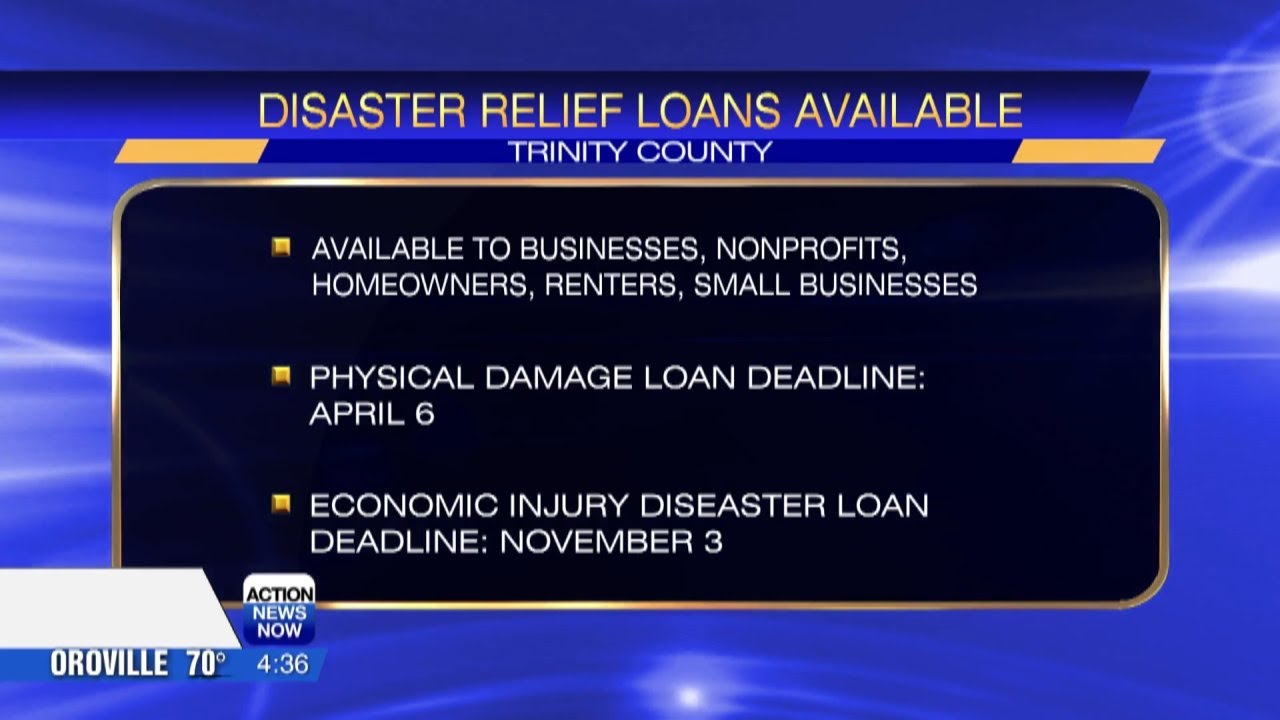 SBA disaster loans available for Trinity County storm victims