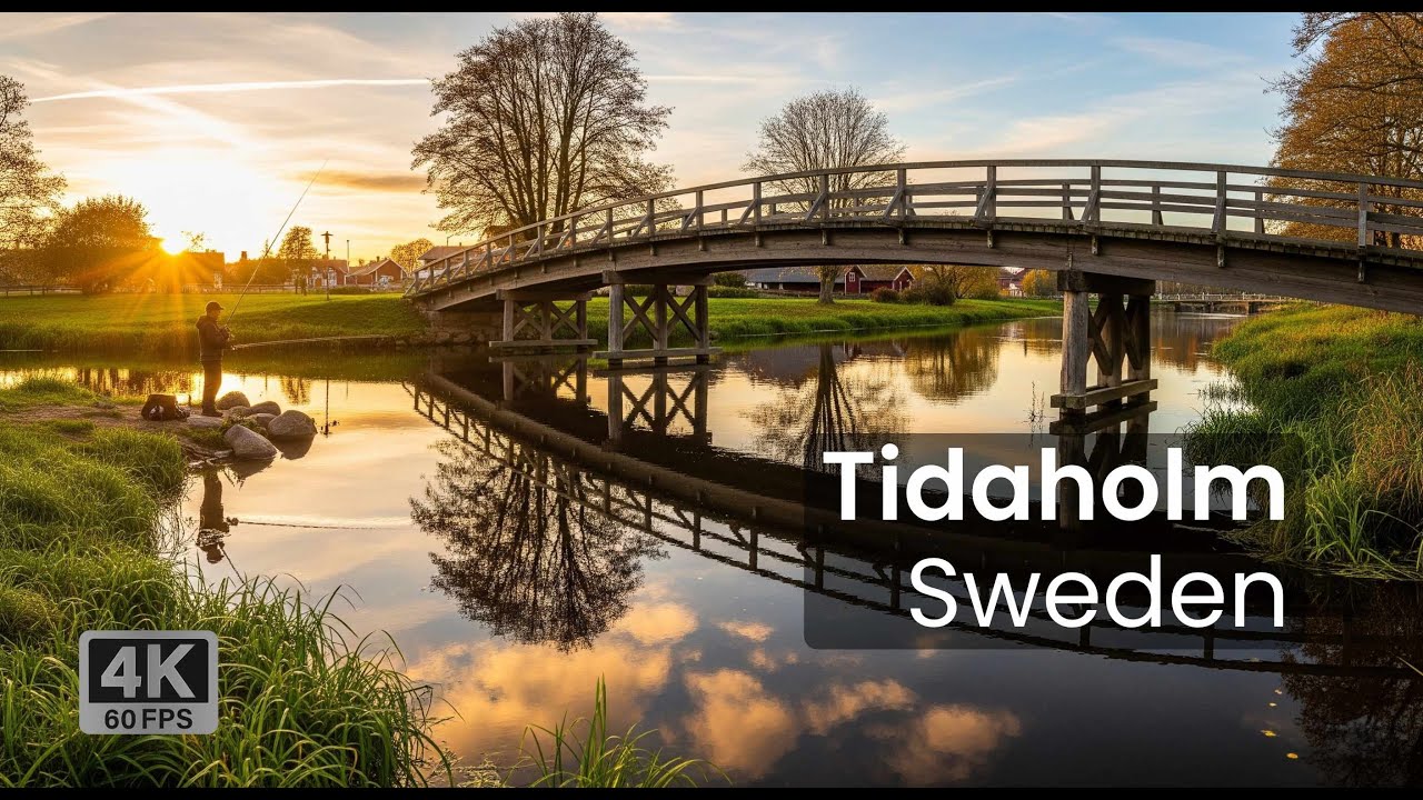 Walking in Tidaholm, Sweden – A Peaceful Small Town Stroll