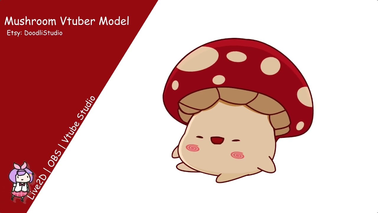 Mushroom Vtuber Model Showcase #Vtubermodel #Mushroom #live2d