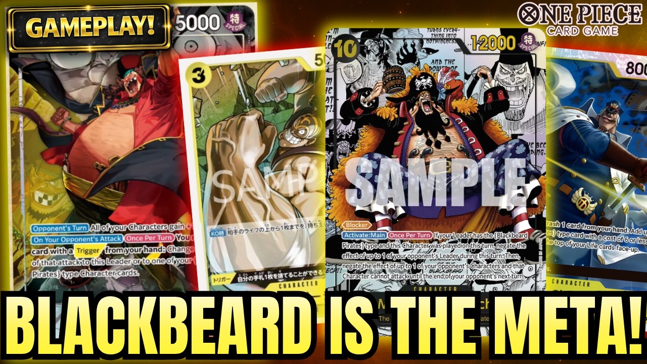 Является ли колода OP-16 Blackbeard лучшей в формате? (список колоды + геймплей)