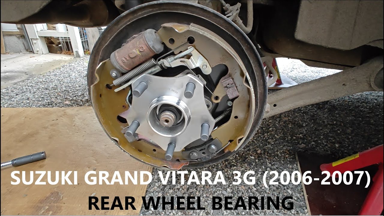 Suzuki Grand Vitara 3G - Rear Wheel Bearing Replacement and Brake Inspection