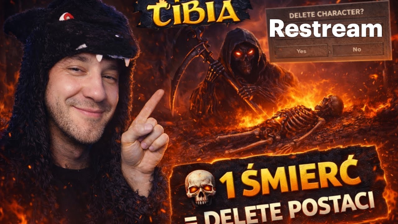 MOJE OSTATNIE 5 MINUT W TIBII? | Dead = Delete #5