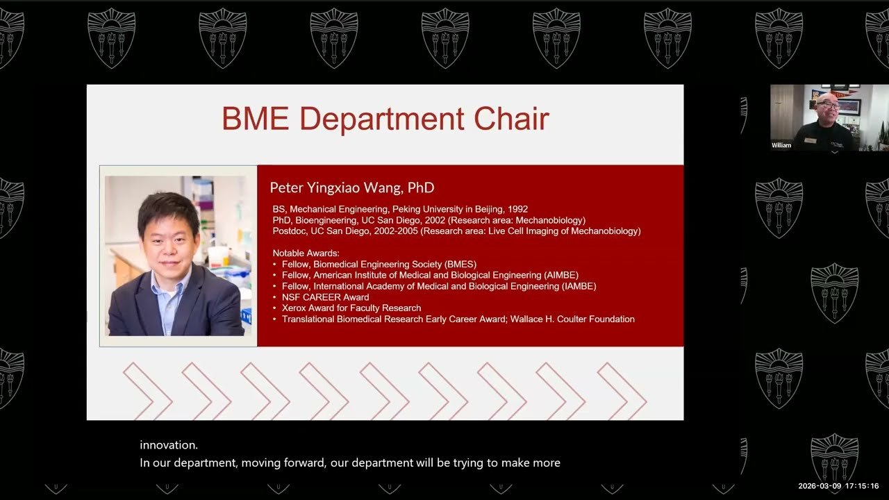 Fall 2026 Biomedical Engineering Admitted Student Welcome
