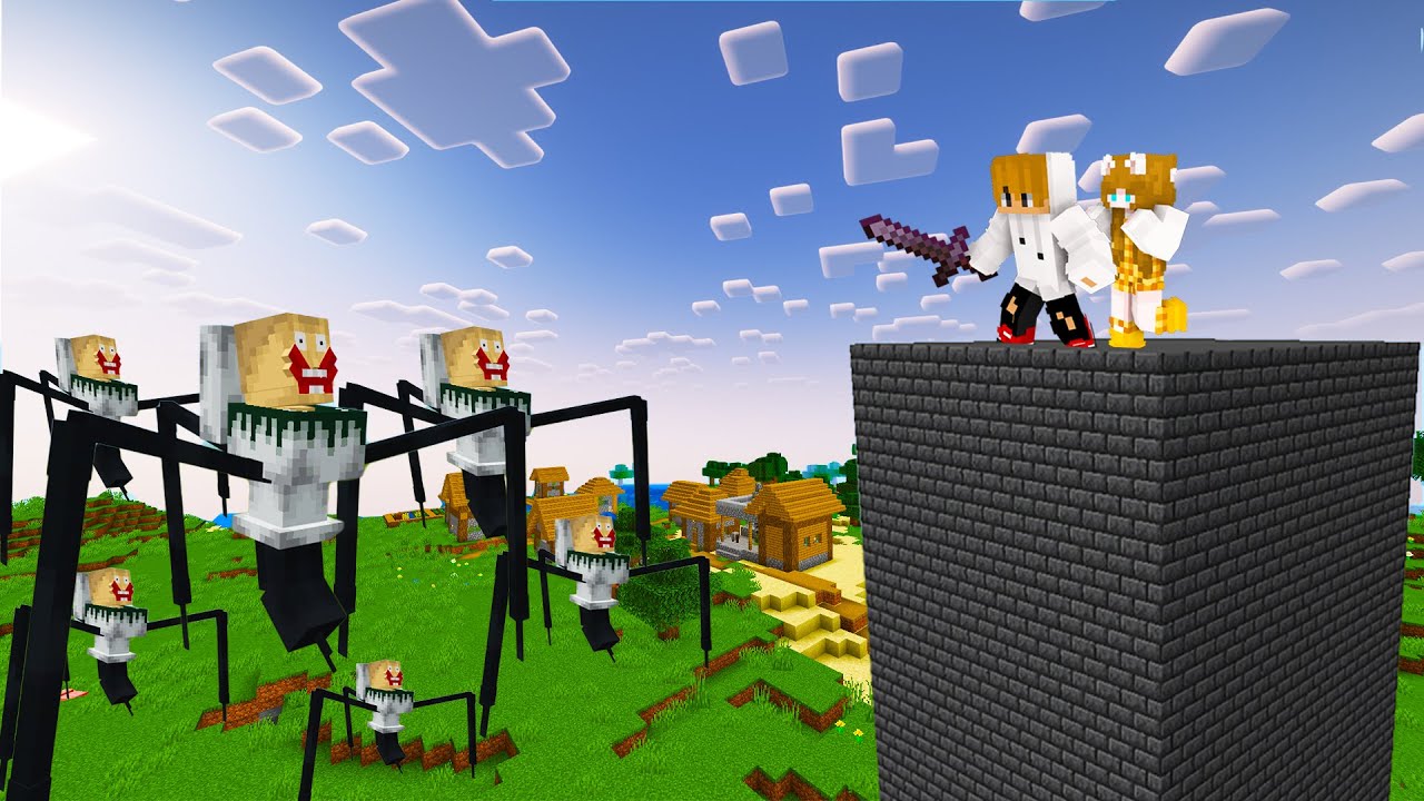 SKIBIDI SPIDER VS Safest Security Tower | Minecraft ( Tagalog )