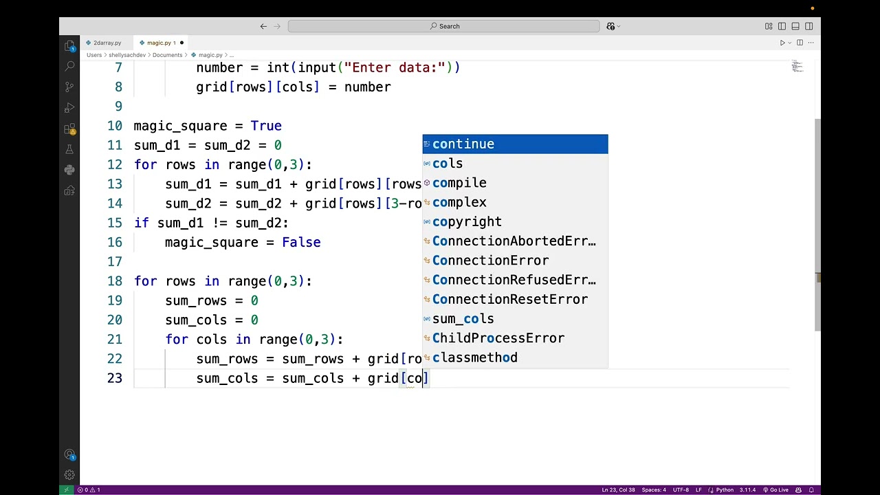 Magic Square - Python