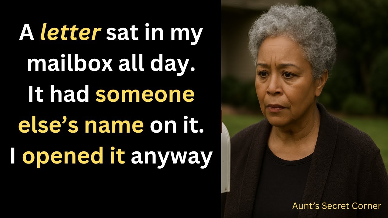 I Found a Letter in the Mailbox Not Meant for Me