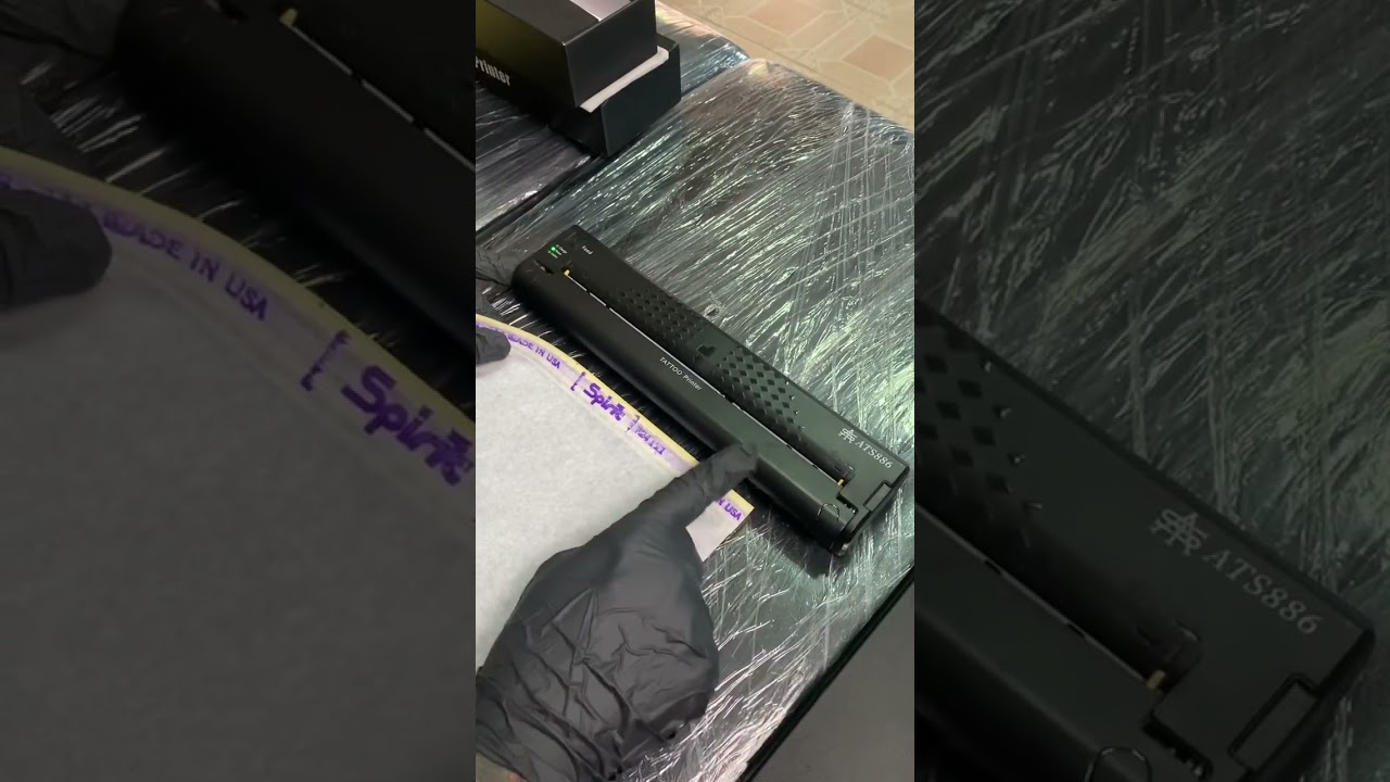 รีวิว เครื่องลอกลายสัก ATS886 วิธีใส่กระดาษและการใช้งาน