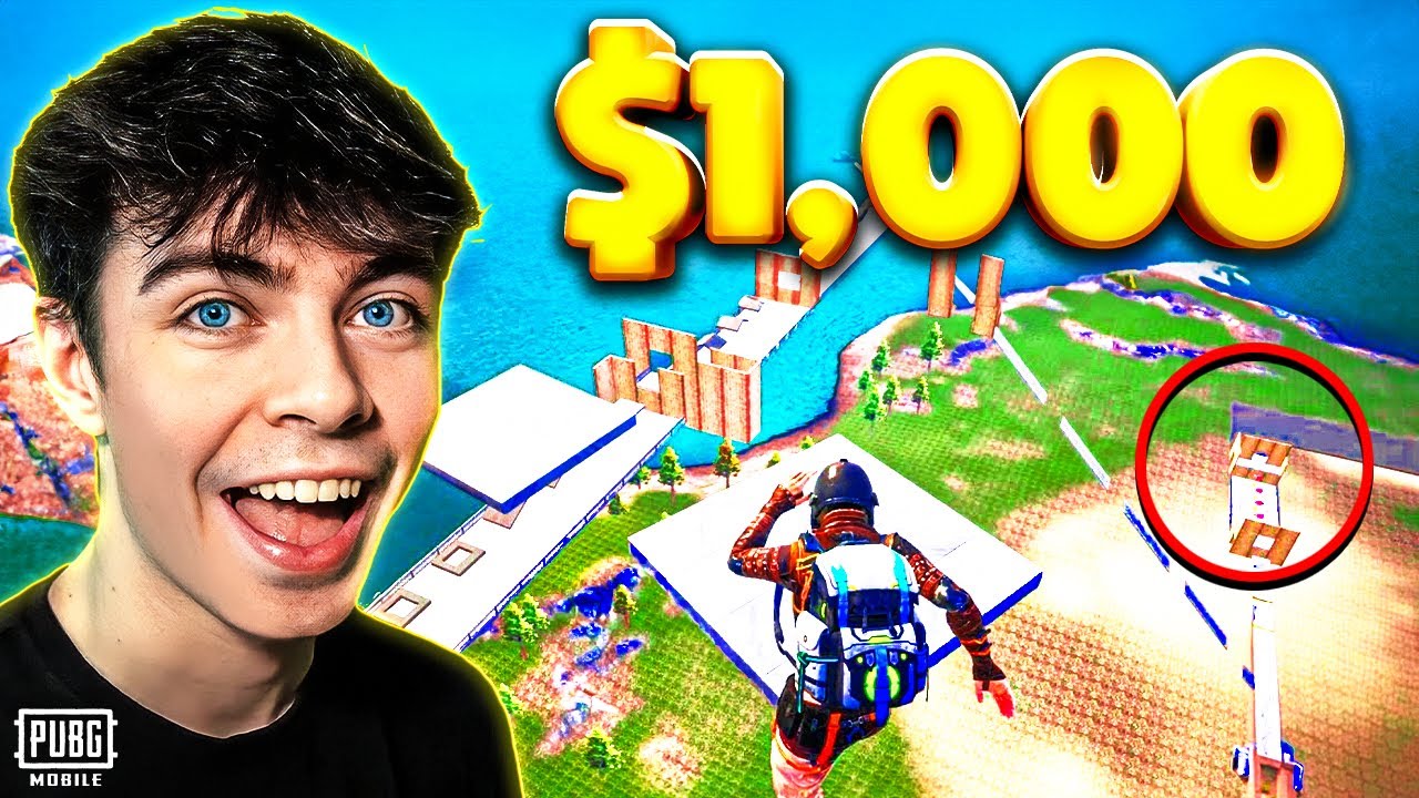 IF YOU BEAT ME TO THE BOTTOM, YOU WIN $1,000 in PUBG Mobile