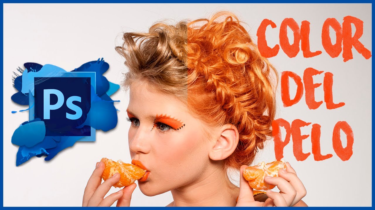 🔵 Cómo CAMBIAR el COLOR del PELO en Photoshop - Tutorial en Español
