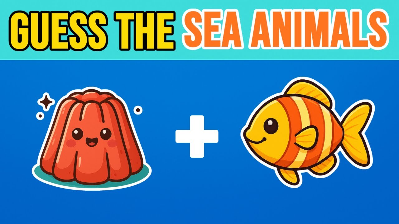 Guess the Sea Animals by Emoji | Fun Educational Quiz for Kids