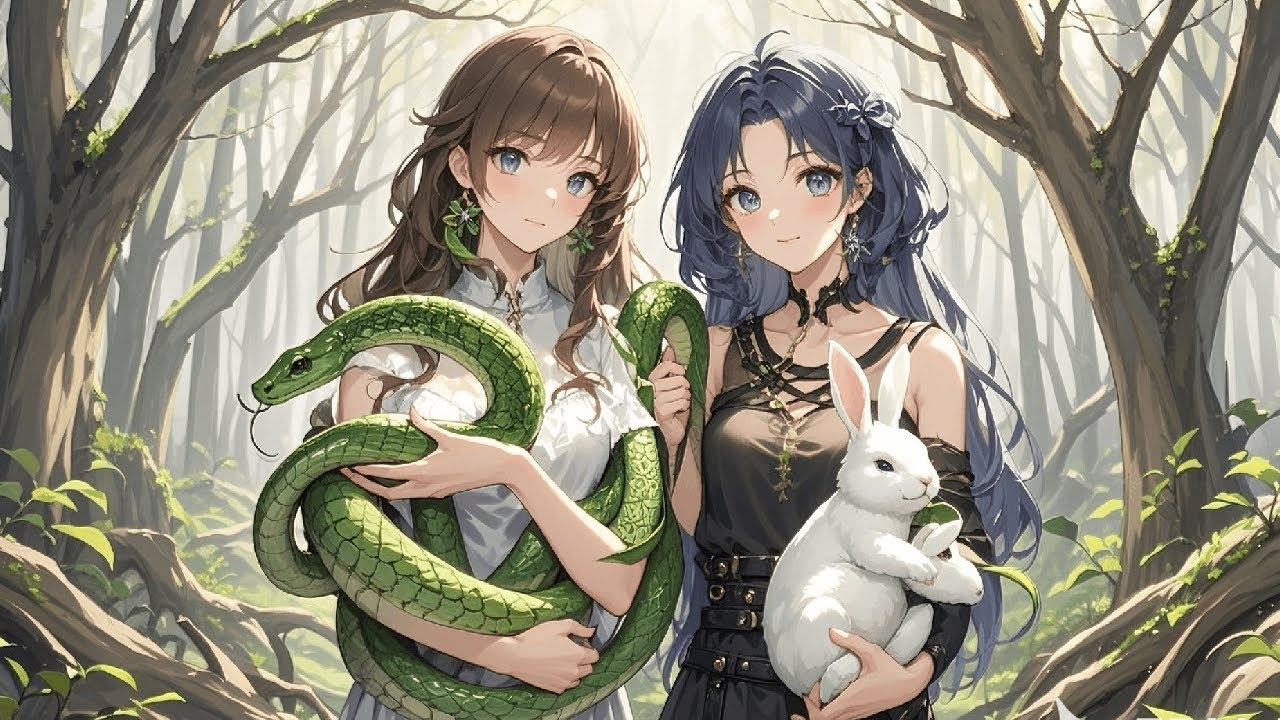 Reborn,sis&I swapped Beast Transformation Pills.She became a greens snake,I,a white rabbit,but dad