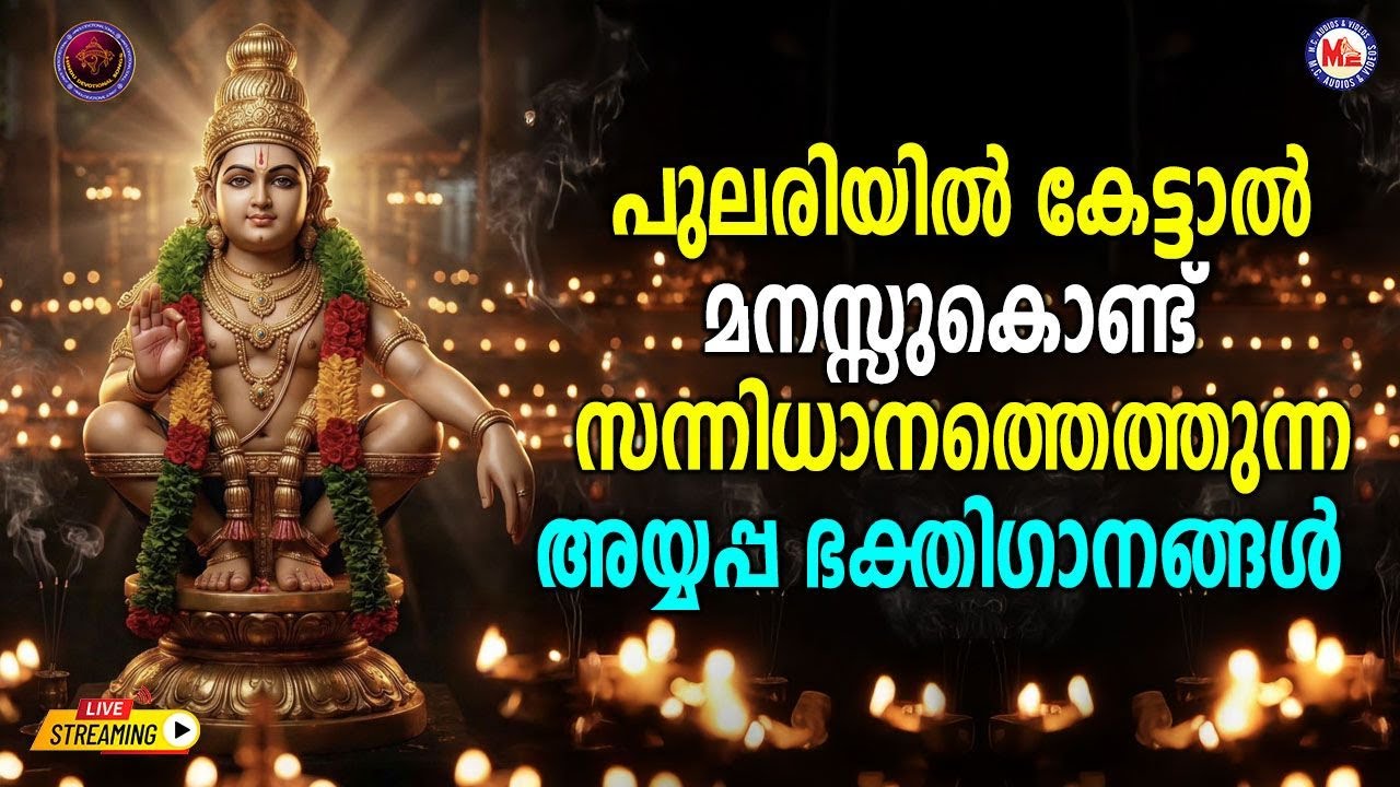 🔴 (LIVE) പുലരിയിൽ കേട്ടാൽ മനസ്സുകൊണ്ട് സന്നിധാനത്തെത്തുന്ന അയ്യപ്പ ഭക്തിഗാനങ്ങൾ #ayyappaswamysongs