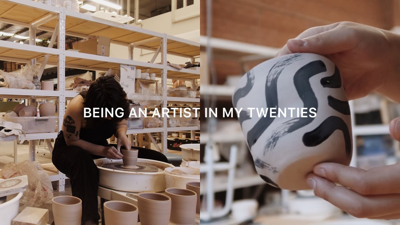 studio vlog | packing orders, making pottery, being small business owner