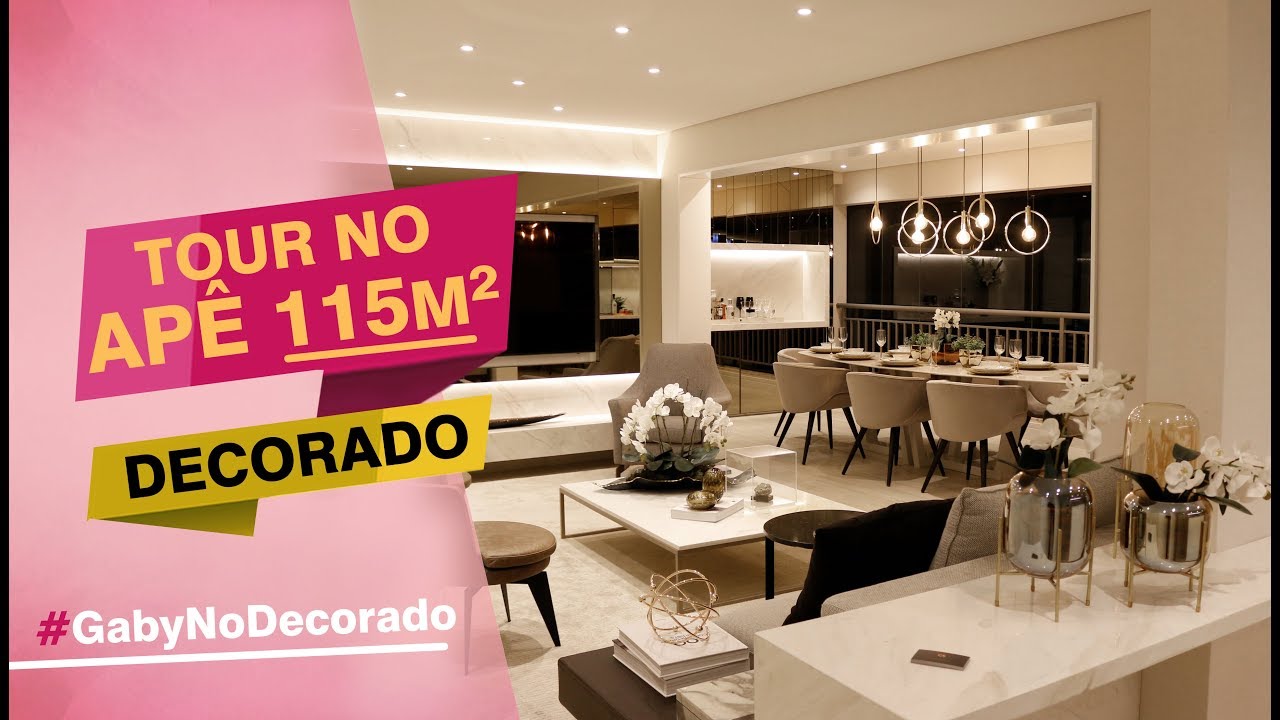 Tour pelo Apê 115m² #GabyNoDecorado #36 | Gaby Garciia