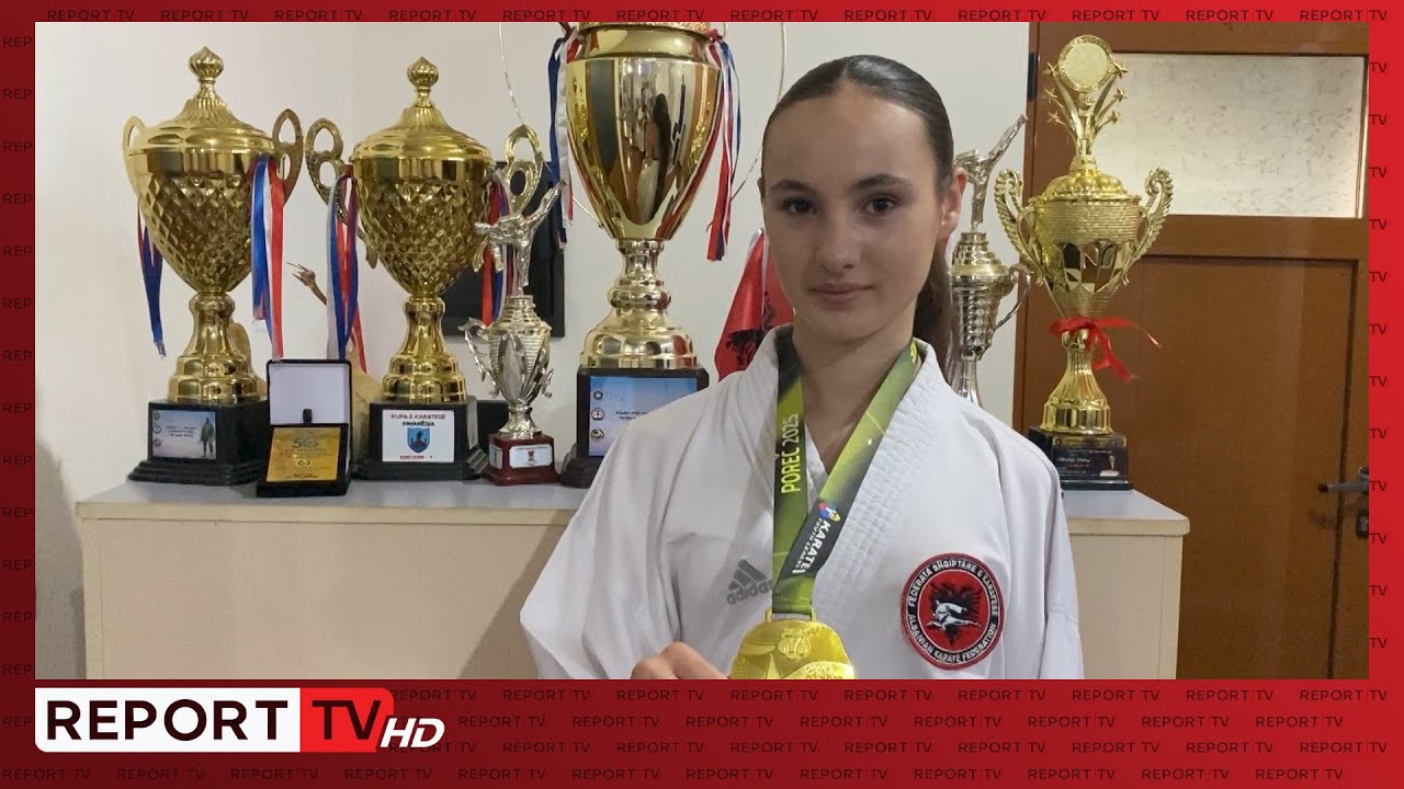 Kampione bote në karate pasi mposhti serben në finale, Amanda Dedej për Report Tv: Shumë e lumtur