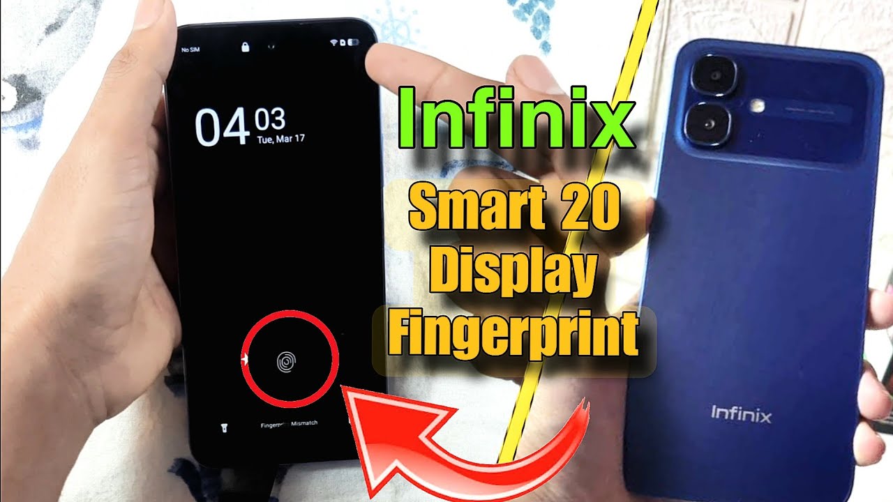 Infinix Smart 20 In-Display Fingerprint | How to Enable Screen Fingerprint in X6840 🔥