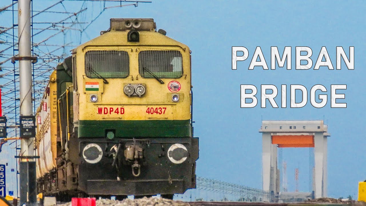 5 in 1 Action on the Brand New Pamban Bridge | Rameswaram - Tiruchchirappalli | Madurai Single Line