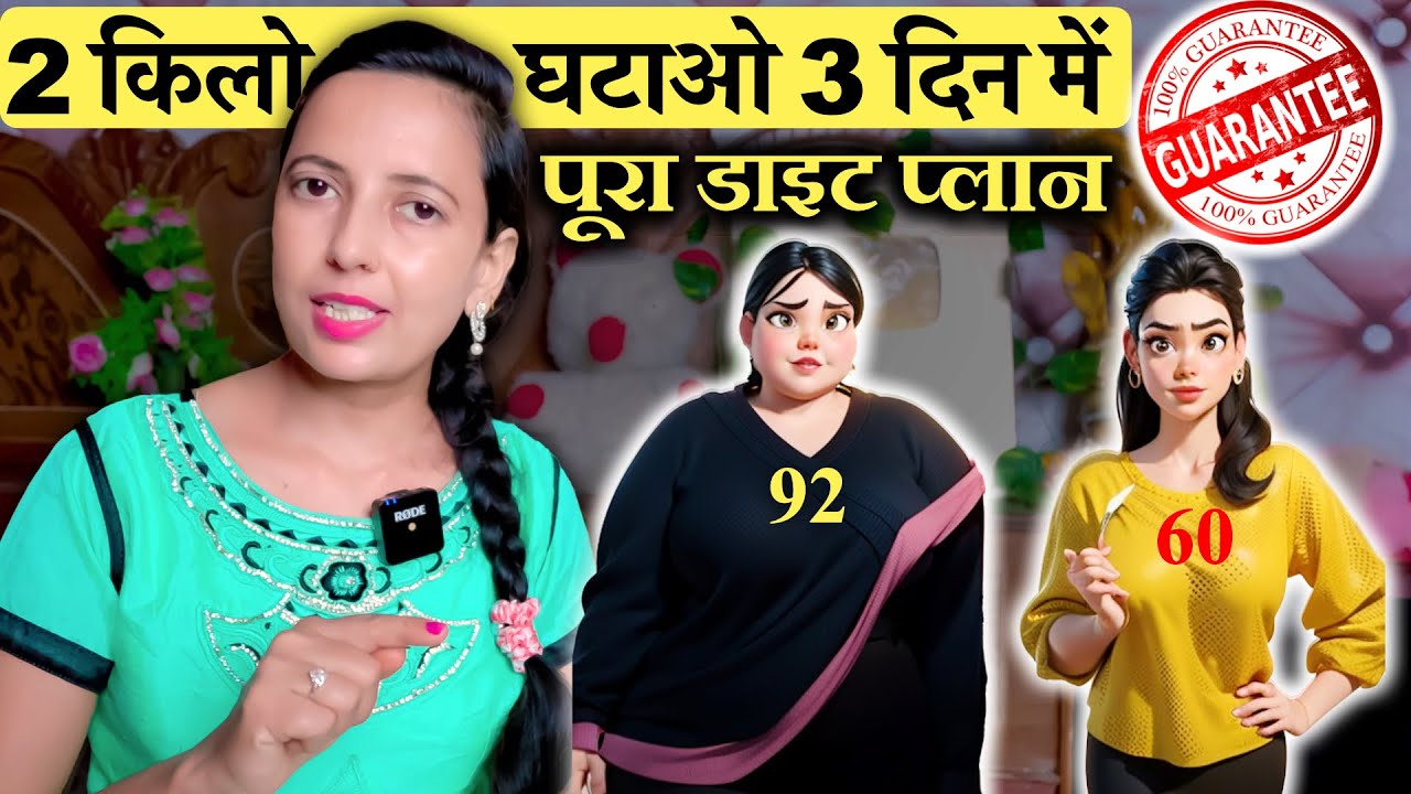 3 दिन में 2 Kg Weight Loss | Lose 2 Kg in 3 Days | Easy Diet Plan for Guaranteed Results!