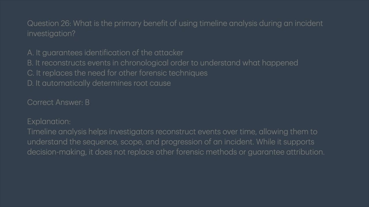 This video explains key Timeline analysis concepts through a simple Q&A format