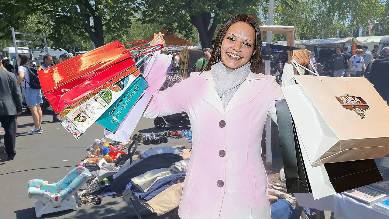 Berlin Pchli targ Flohmarkt spacer