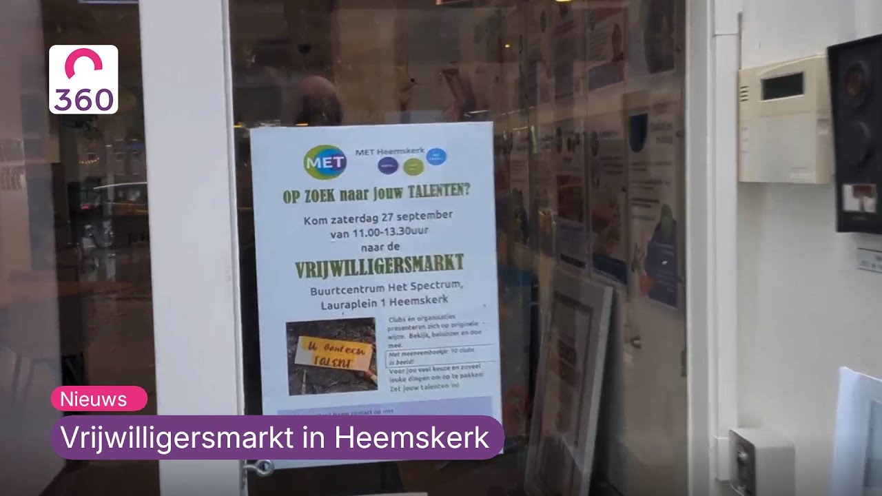 Vrijwilligersmarkt in Heemskerk