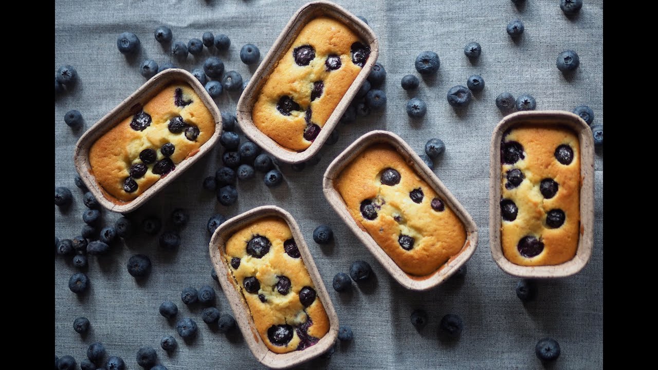 บลูเบอร์รี่ครีมชีสพาวน์เค้ก /BLUEBERRY CREAM CHEESE MINI POUND CAKE