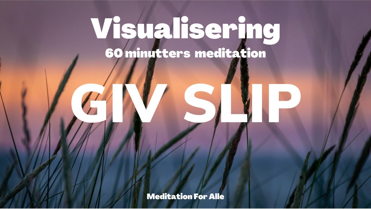 MEDITATION: Lang Visualisering - GIV SLIP på Bekymringer og Tankemylder