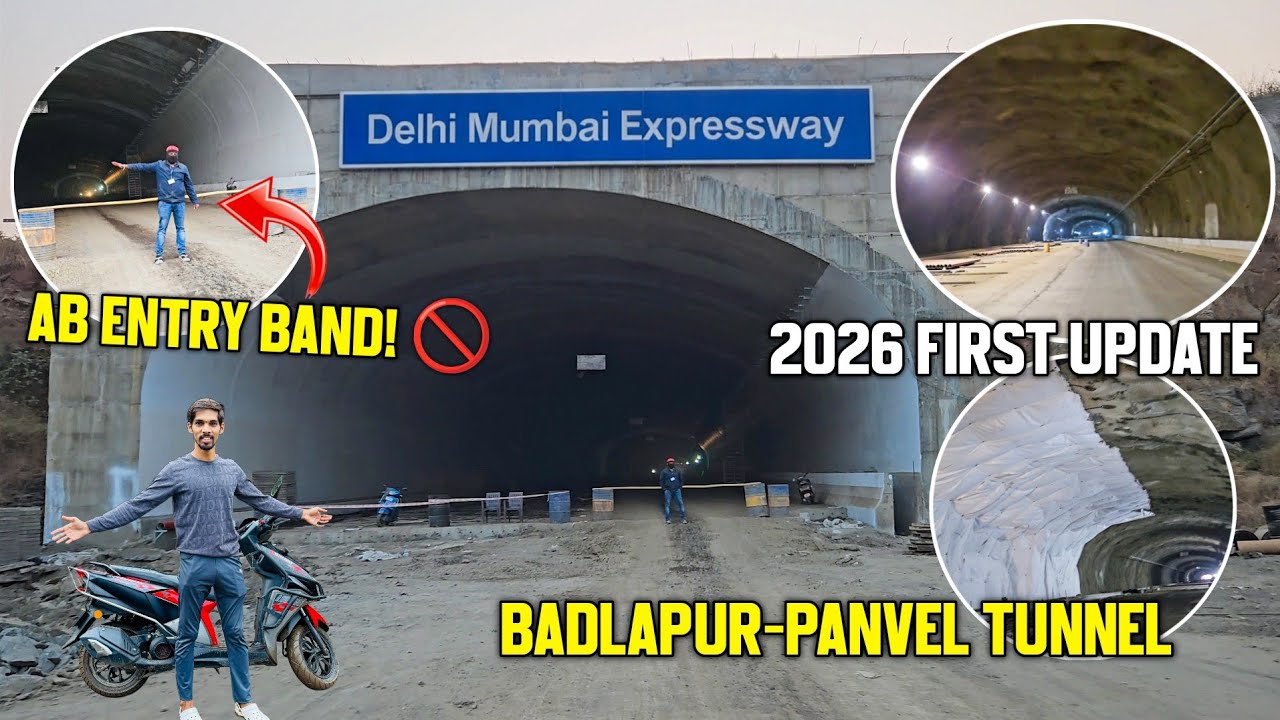 Delhi Mumbai Expressway: Tunnel Taiyar Par Entry Band? 😱 Badlapur-Panvel 2026 Update!