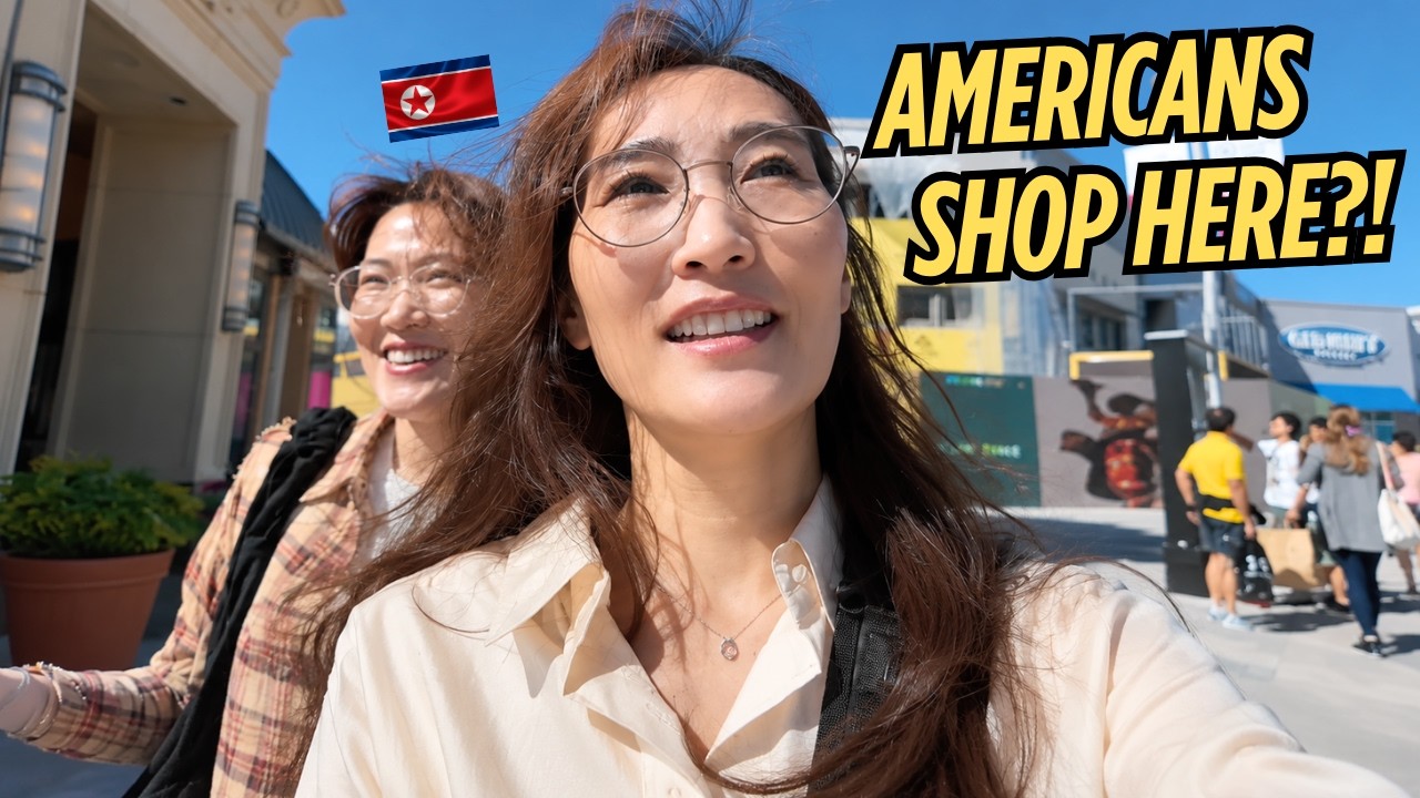 🇰🇵🇺🇸 North Korean Sisters Visit a U.S. Outlet for the First Time