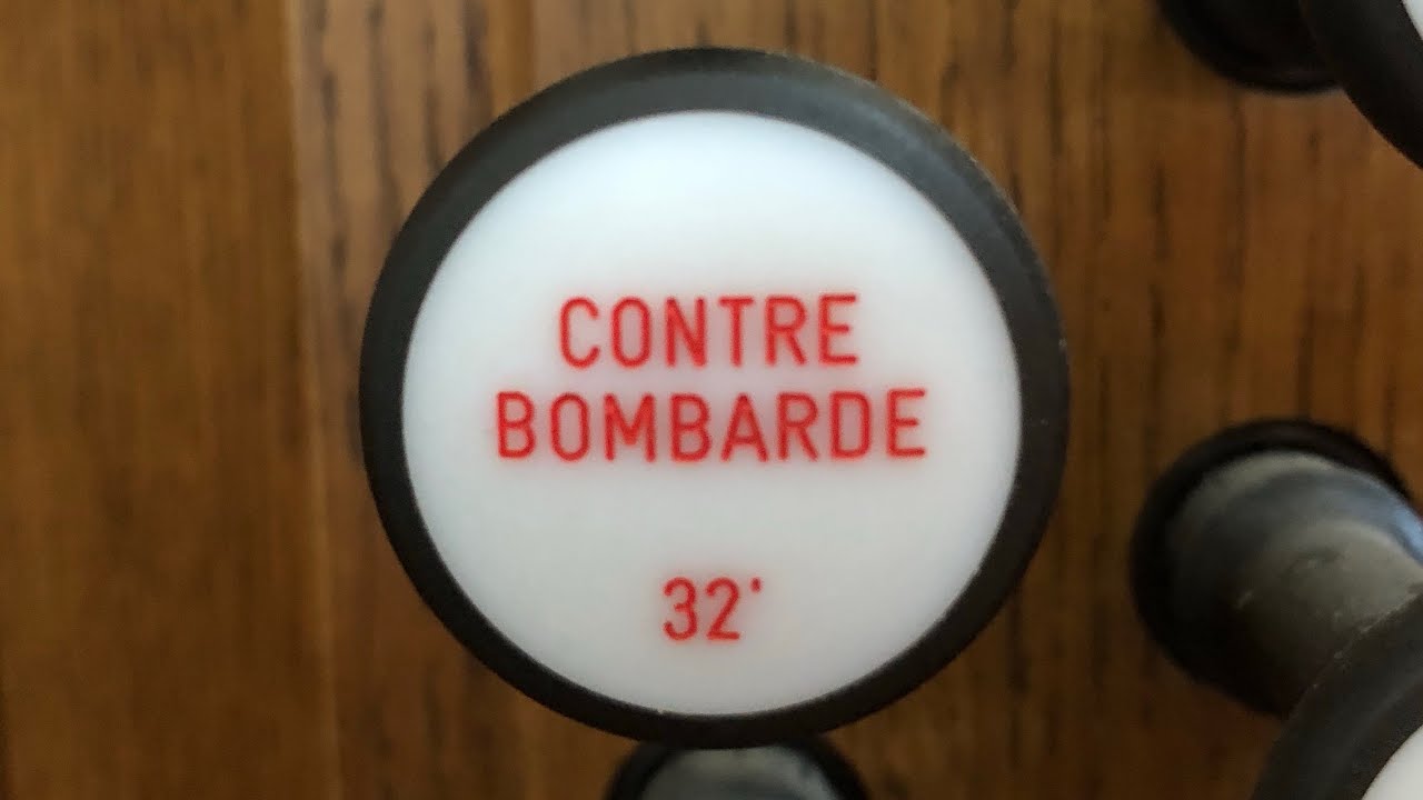 Contre Bombarde 32’ | pipe organ pedal stop | Grand Orgue | Pfeifen Orgel | Digital Pedal stop