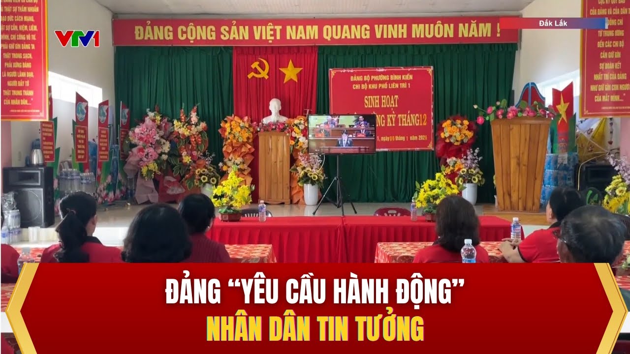 Đảng “yêu cầu hành động” nhân dân tin tưởng