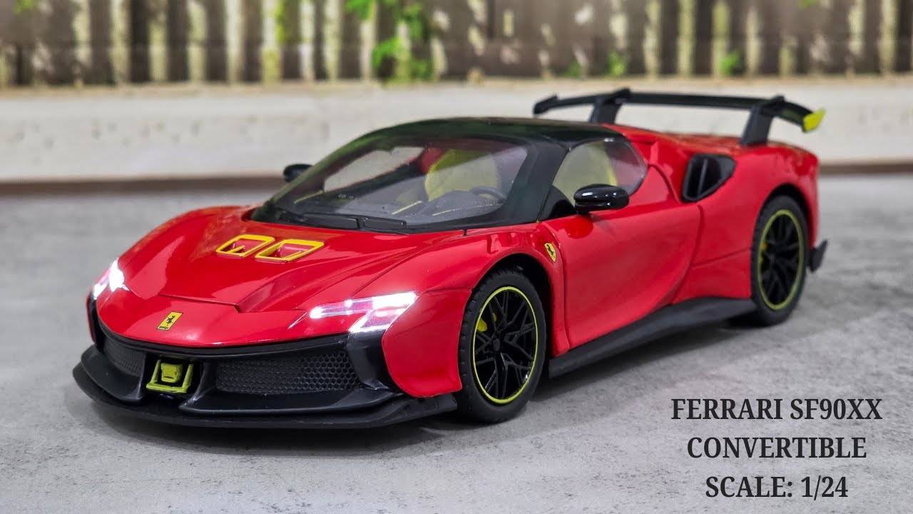 Ferrari SF90XX Convertible Diecast 1:24 | Unboxing & Close-Up Review