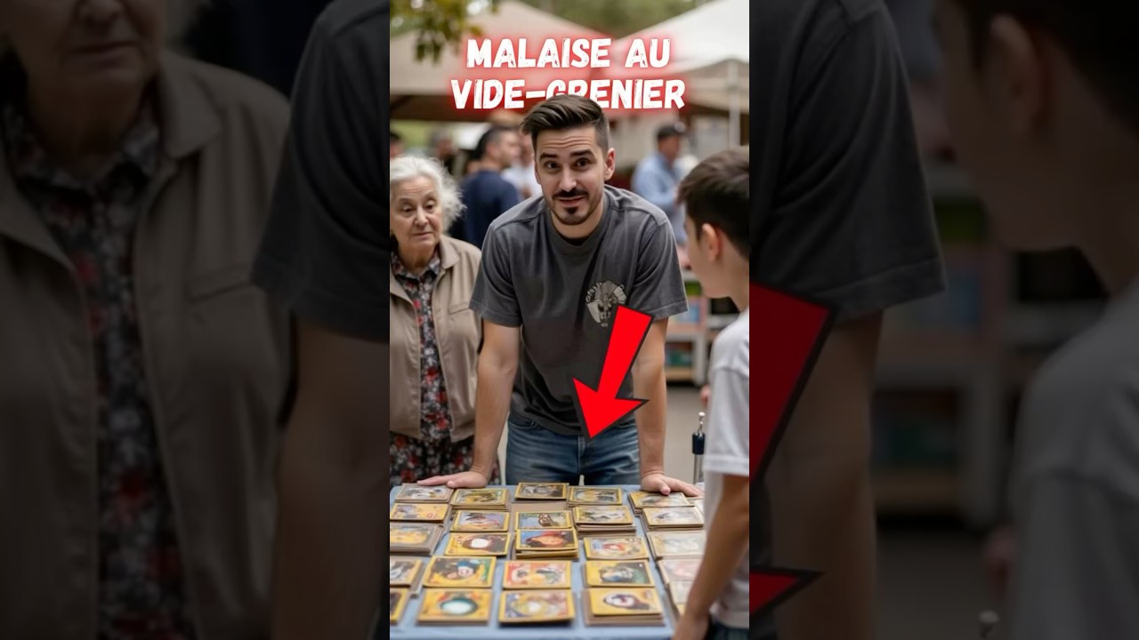 Gros malaise en vide-grenier&hellip; J&rsquo;attends toujours le prix des cartes Pok&eacute;mon !#collectionneur