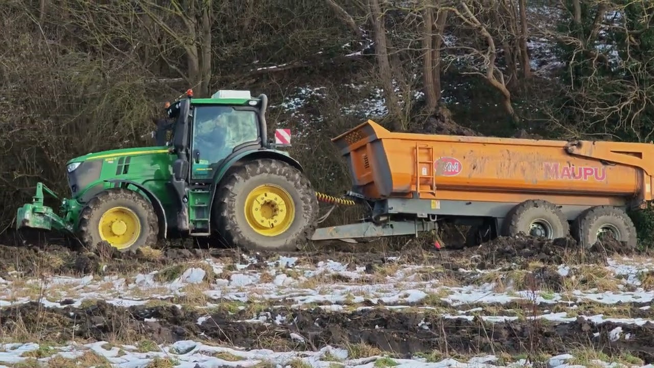 John Deere 6250R & Benne Maupu BM Terrassement