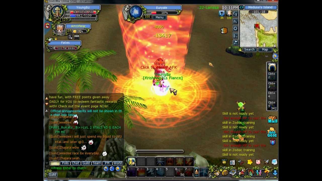 gods war online medusa