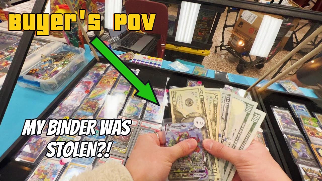 HE GAVE ME WHAT FOR MY BIRTHDAY?! | San Antonio Card Show | BUYER'S POV | #pokemon #cardshow