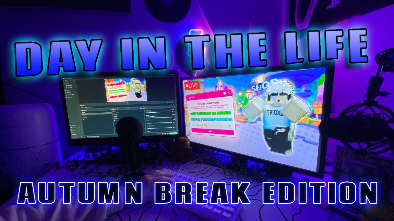 DAY IN THE LIFE OF A 13 YEAR OLD ROBLOX STEAMER (Autumn break edition)...