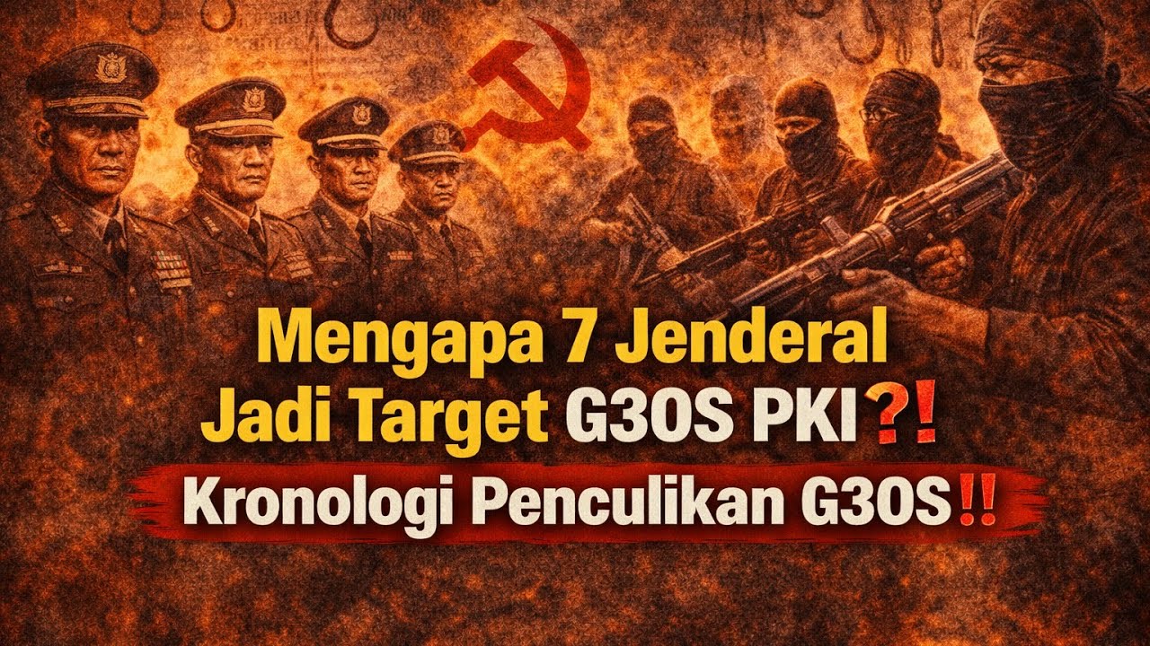Mengapa 7 Jenderal Jadi Target G30S PKI⁉️Kronologi Penculikan G30S‼️