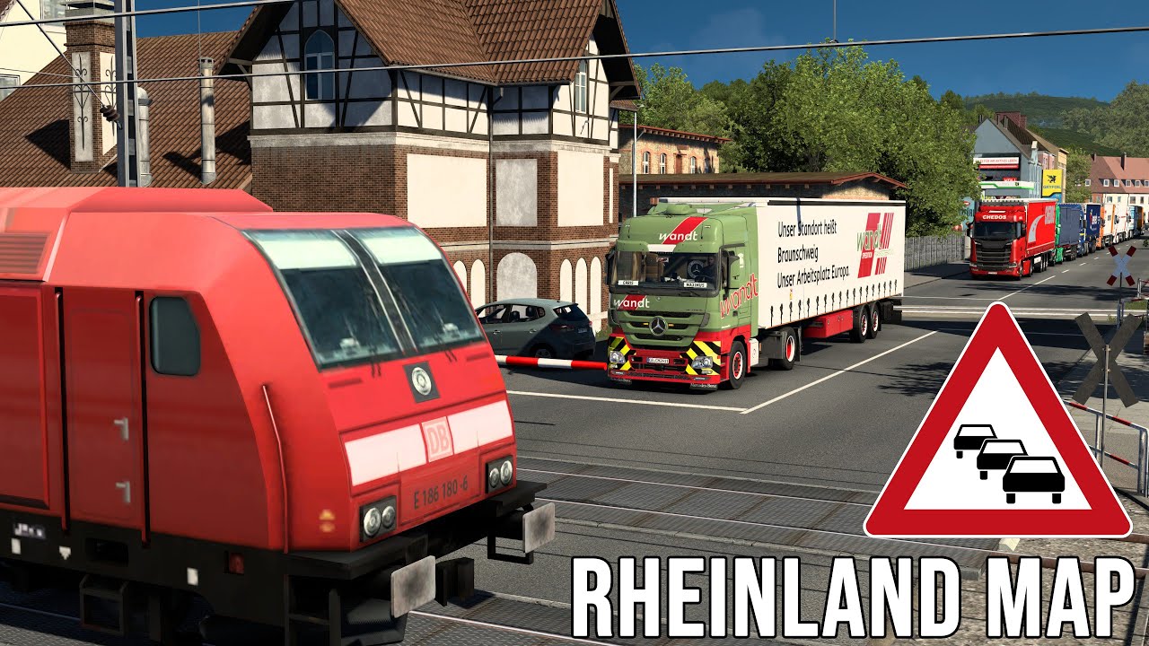 ETS2 Rheinland Map I STAU und viel Verkehr in Koblenz [2972] EURO TRUCK SIMULATOR 2