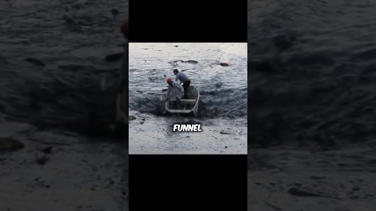 Why do large whirlpools appear on the water
