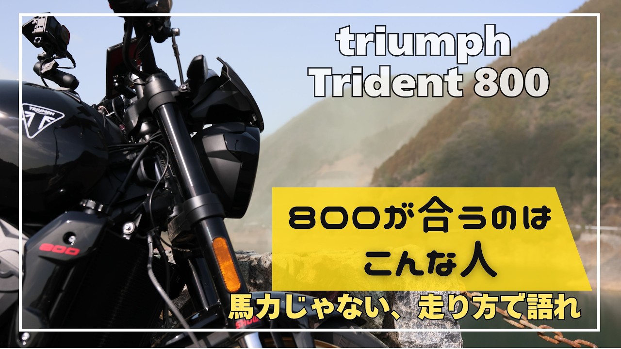 Trident800が合う人。660と迷うなら一度見てほしい【実オーナー視点】