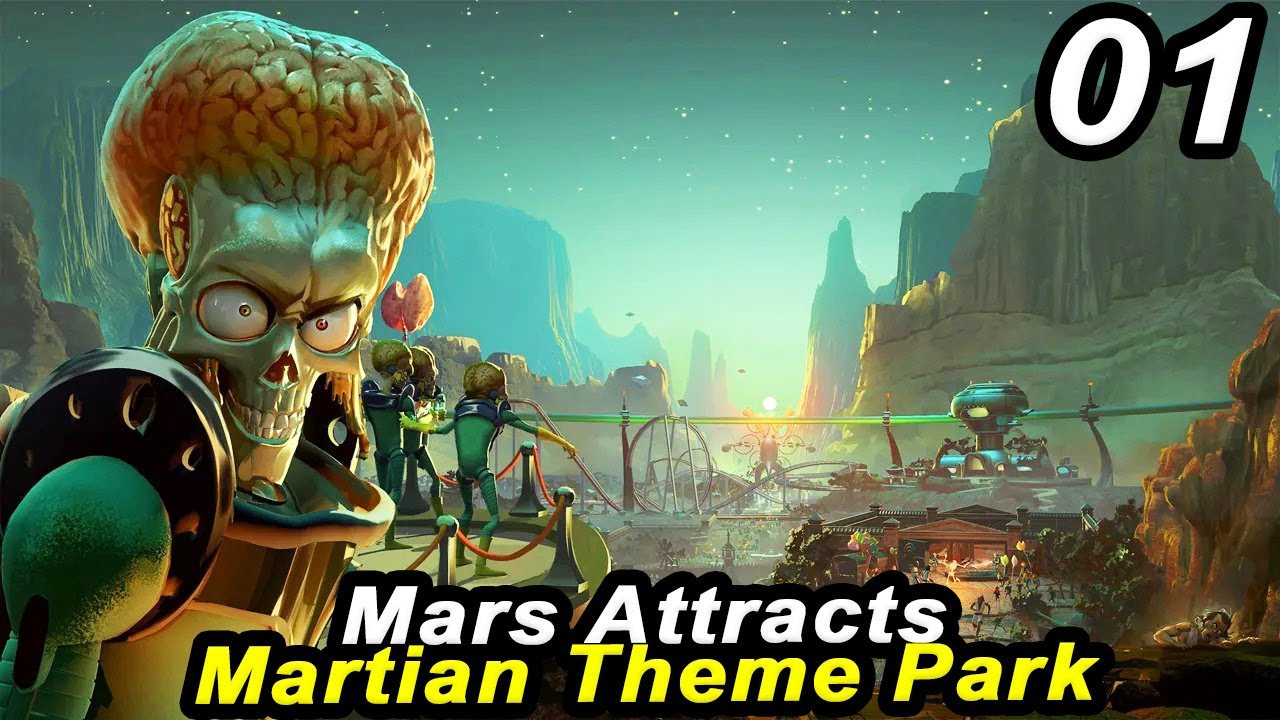 Mars Attracts - New Theme Park Management With A TWIST | Strategy Gameplay Part 01